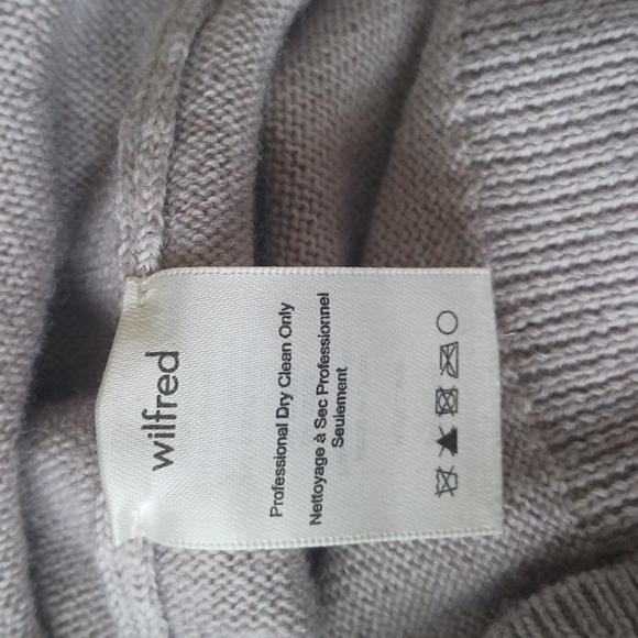 Aritzia Wilfred Wool Turtleneck Sweater Dress, Size XXS, Grey/Beige Colour - Picture 9 of 13